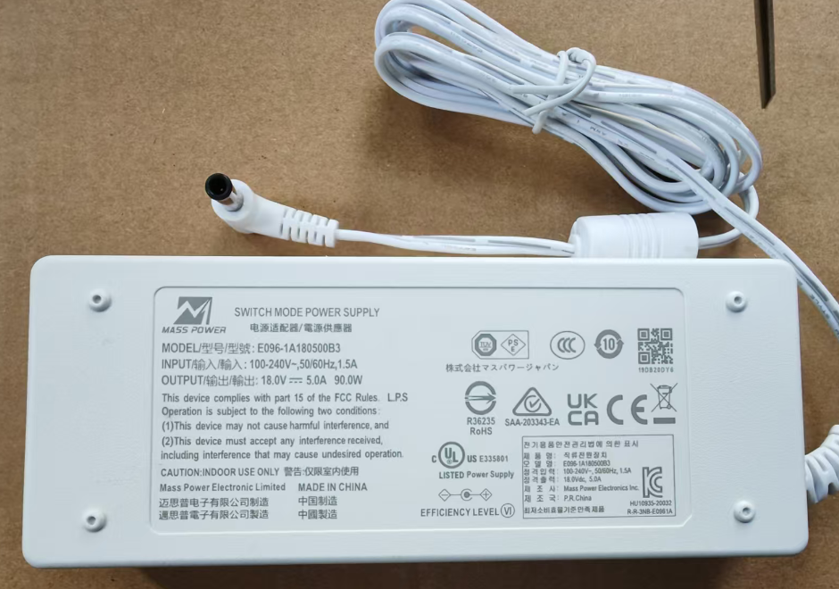 NEW MASS POWER 18.0V 5.0A 90.0W E096-1A180500B3 power adapter OEM